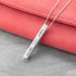 Personalised Forever and Always Vertical Bar Necklace PER4309-SIL