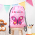 Personalised Girl's Classic Pink Waterproof Swim Bag TM239
