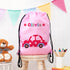 Personalised Girl's Classic Pink Waterproof Swim Bag TM241