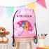 Personalised Girl's Classic Pink Waterproof Swim Bag TM243