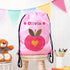 Personalised Girl's Classic Pink Waterproof Swim Bag TM244
