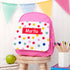 Personalised Girl's Patterned Pink Rucksack TM380