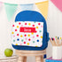 Personalised Girl's Patterned Royal Blue Rucksack TM384