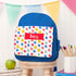 Personalised Girl's Patterned Royal Blue Rucksack TM385
