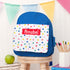 Personalised Girl's Patterned Royal Blue Rucksack TM387
