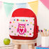 Personalised Girl's Red Mini Rucksack TM595