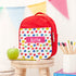 Personalised Girl's Red Patterned Lunch Bag TM306