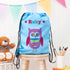 Personalised Girl's Sky Blue Waterproof Swim Bag TM265
