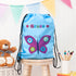 Personalised Girl's Sky Blue Waterproof Swim Bag TM269