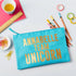 Personalised Girl's Team Unicorn Pencil Case