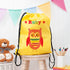 Personalised Girl's Yellow Waterproof Swim Bag TM245