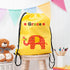 Personalised Girl's Yellow Waterproof Swim Bag TM246