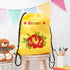 Personalised Girl's Yellow Waterproof Swim Bag TM247