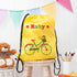 Personalised Girl's Yellow Waterproof Swim Bag TM252