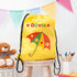 Personalised Girl's Yellow Waterproof Swim Bag TM253