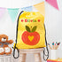 Personalised Girl's Yellow Waterproof Swim Bag TM254