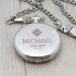Personalised Groomsman Monogram Collection Pocket Watch PER2353-DIA