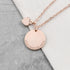 Personalised Heart and Disc Family Necklace PER3754-RGL