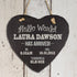 Personalised Hello World Slate Heart Keepsake