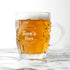 Personalised Home Brewed Dimpled Beer Glass