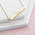 Personalised Horizontal Bar Necklace PER3749-GLD