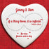 Personalised Infinite Love William Blake Quote Heart Keepsake