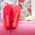 Personalised Kids Crimson & Gold Christmas Day Socks PER2516-SML