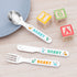 Personalised Kids Cute Dinosaur Cutlery Set - Metal