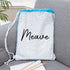 Personalised Kids Hidden Message Sequin Bag - Blue