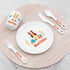 Personalised Kids Spring Bunny Plastic Dining Set