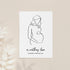 Personalised Line Art Mum to Be Print WPR209