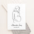 Personalised Line Art Mum to Be Print WPR210