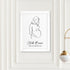 Personalised Line Art Mum to Be Print WPR215