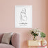 Personalised Line Art Mum to Be Print WPR218
