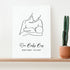 Personalised Line Art New Mum and Baby Feeding Print WPR220