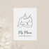 Personalised Line Art New Mum and Baby Feeding Print WPR221