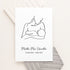 Personalised Line Art New Mum and Baby Feeding Print WPR222