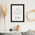 Personalised Line Art New Mum and Baby Feeding Print WPR223