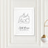 Personalised Line Art New Mum and Baby Feeding Print WPR227