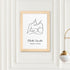 Personalised Line Art New Mum and Baby Feeding Print WPR228