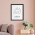 Personalised Line Art New Mum and Baby Feeding Print WPR229