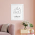 Personalised Line Art New Mum and Baby Feeding Print WPR230