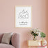 Personalised Line Art New Mum and Baby Feeding Print WPR231