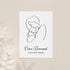 Personalised Line Art New Mum and Babys Love Print WPR233