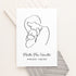 Personalised Line Art New Mum and Babys Love Print WPR234