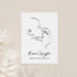 Personalised Line Art Relaxed Baby Print WPR257