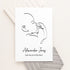 Personalised Line Art Relaxed Baby Print WPR258