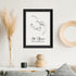 Personalised Line Art Relaxed Baby Print WPR259