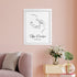 Personalised Line Art Relaxed Baby Print WPR266