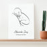 Personalised Line Art Resting Baby Print WPR244